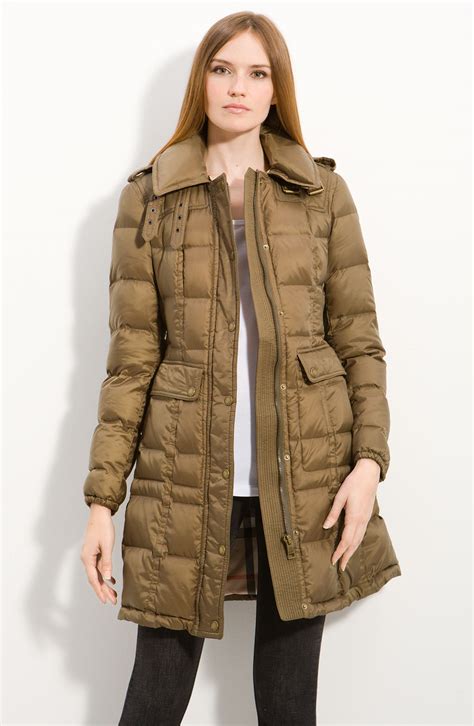 burberry brit benley down coat|burberry coats for women.